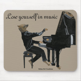 Hyena Piano Music Player Fantasy Art Mouse Pad Mousepad