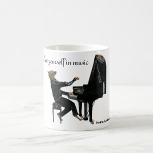 Hyena Piano Music Player Imaginaire Coffee Mug