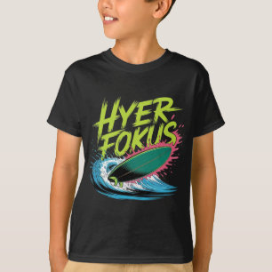 Hyer Fokus Surf Extreme Sportarten Vektor T-Shirt