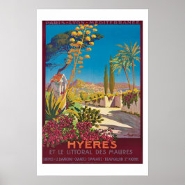 Hyères France Travel Poster