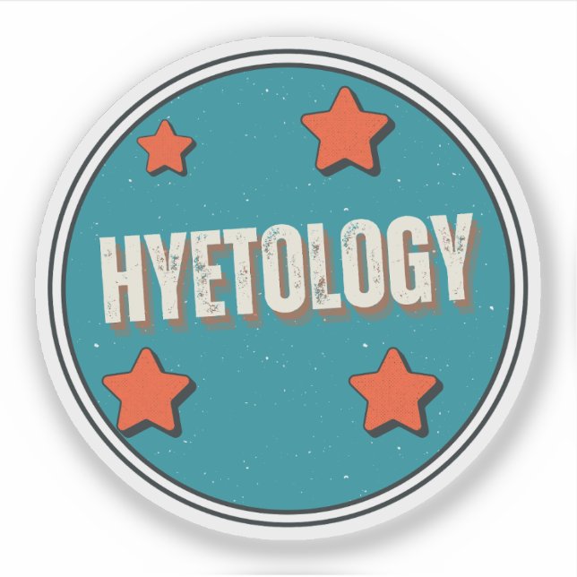 Hyetologie Aufkleber (Vorderseite)