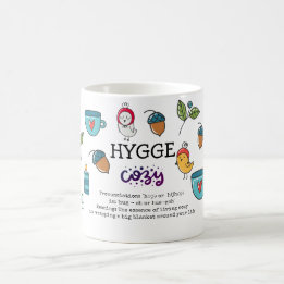 Hyge - Bedeutung und Ausrottung Niedlicher Doodles Kaffeetasse