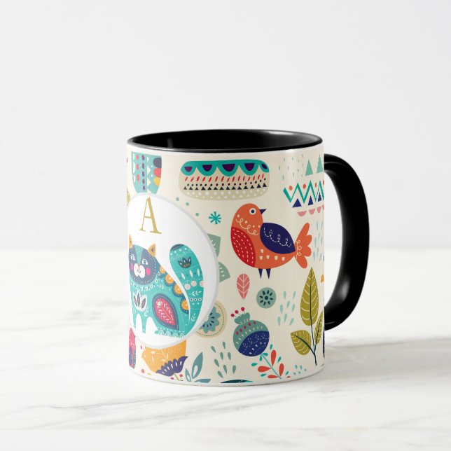 Hyge Tasse Gemütliche Katze Personalisierte Hübsch (VorderseiteRechts)