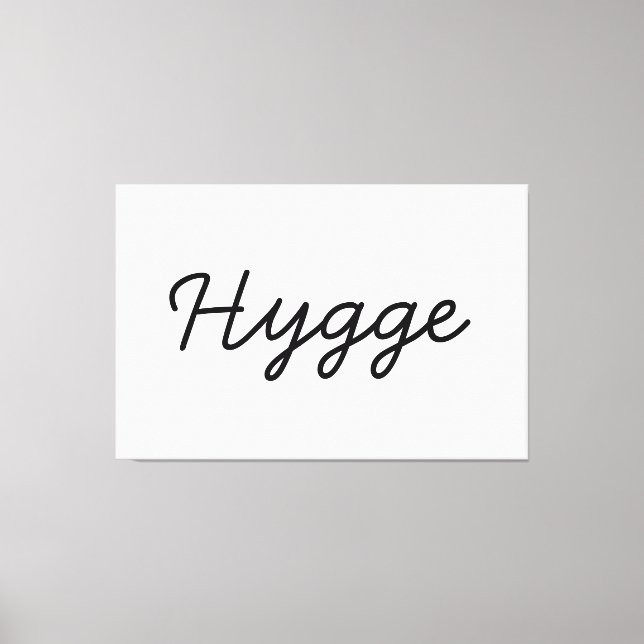 Hygge Black Elegant Leinwanddruck (Vorderseite)