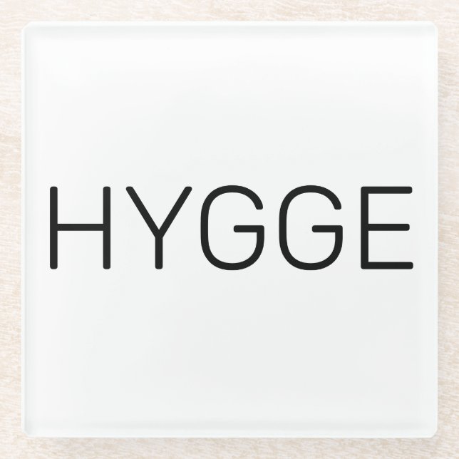Hygge Black Glasuntersetzer (Vorderseite)
