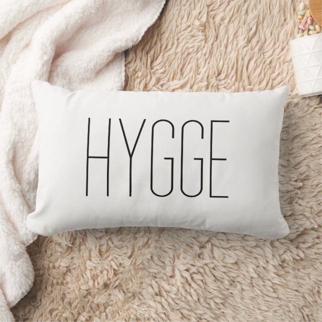 Hygge Black Thin Lendenkissen (Decke)
