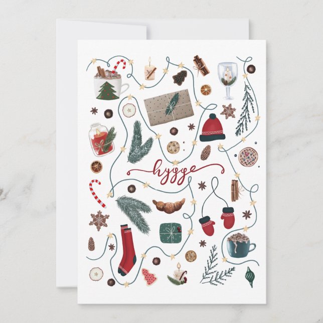 Hygge Christmas Collection Feiertagskarte (Vorderseite)