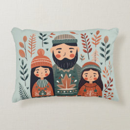 Hygge Christmas Scandinavian Cozy Family Dekokissen