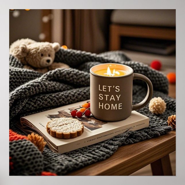 Hygge Cosy Night Celebrate gemütliche Nächte Poster (Vorne)