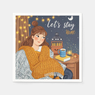 Hygge Cozy Candlelight Night Celebrate Serviette