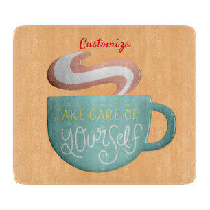 Hygge Drink Self-Care Thunder_Cove Schneidebrett