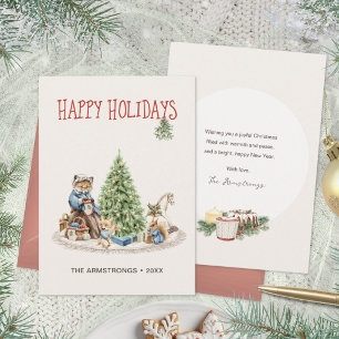 Hygge Fuchs Großmutter Frohe Feiertage Weihnachten