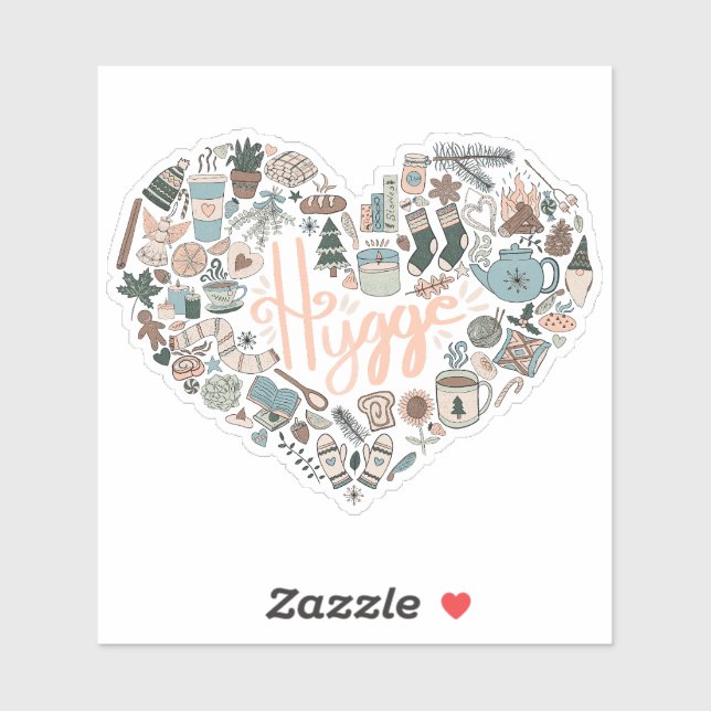 Hygge Heart Sticker (Blatt)