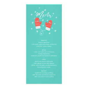 Hygge Mittens Weihnachtsmenü Werbekarte