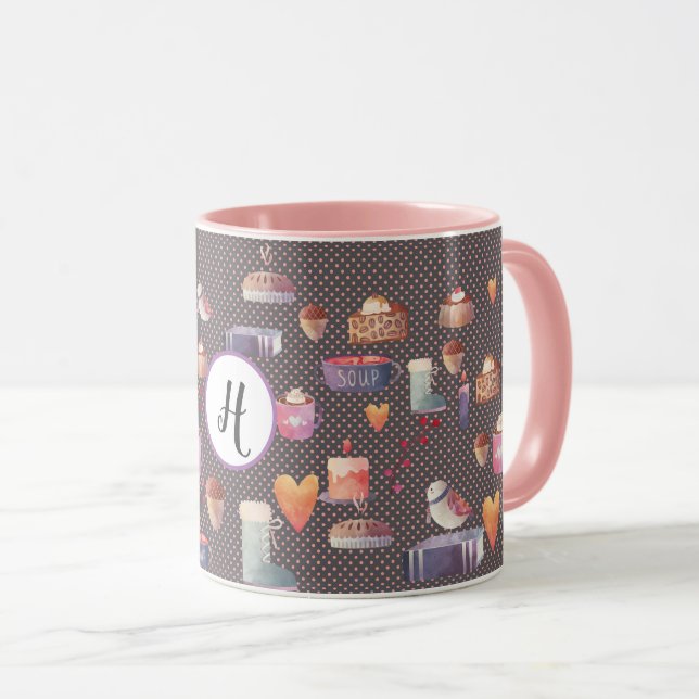 Hygge Mugs Cosy Life Personnalisé Joli Art Populai (Devant droit)