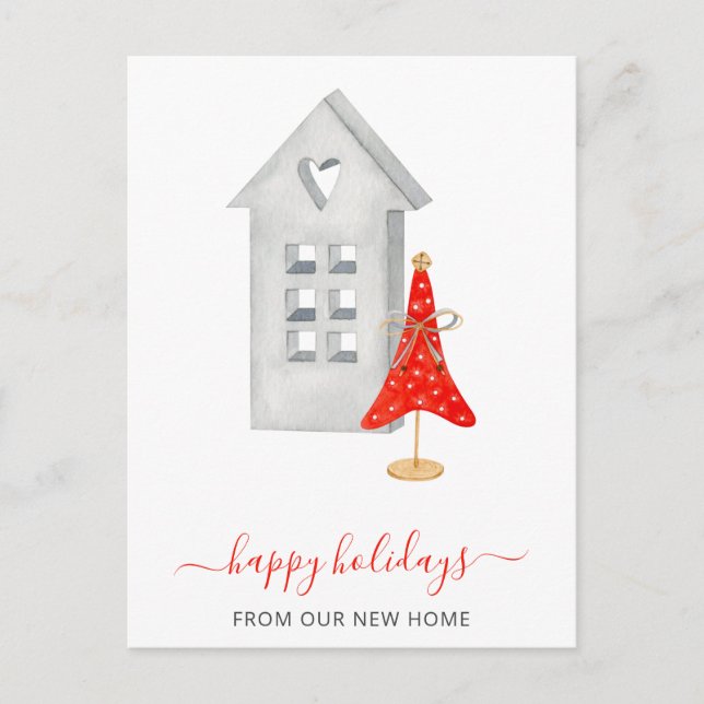 Hygge New Home Weve Moved Holiday Carte postale (Devant)