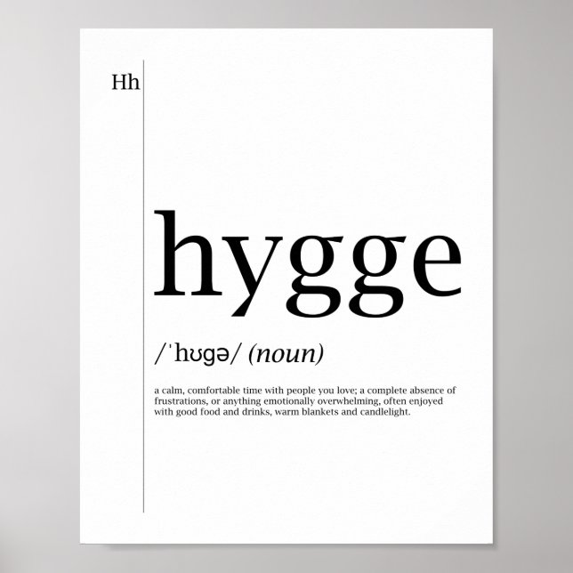 Hygge Poster - Dänische Kultur (Vorne)