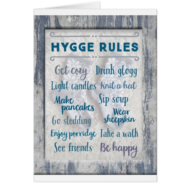 Hygge Regeln (Vorne)