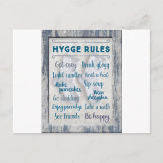 Hygge Rules Postkarte