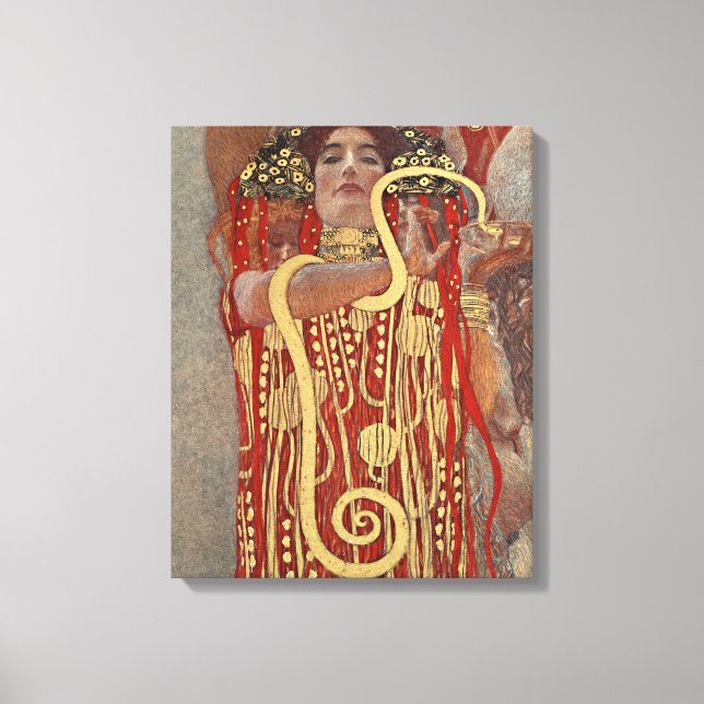 Hygieia von Gustav Klimt Leinwanddruck (Vorderseite)