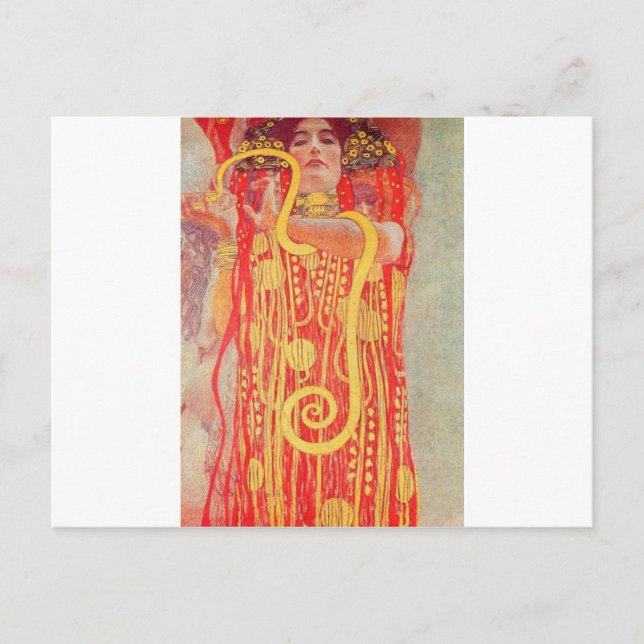 Hygieia von Gustav Klimt Postkarte (Vorderseite)