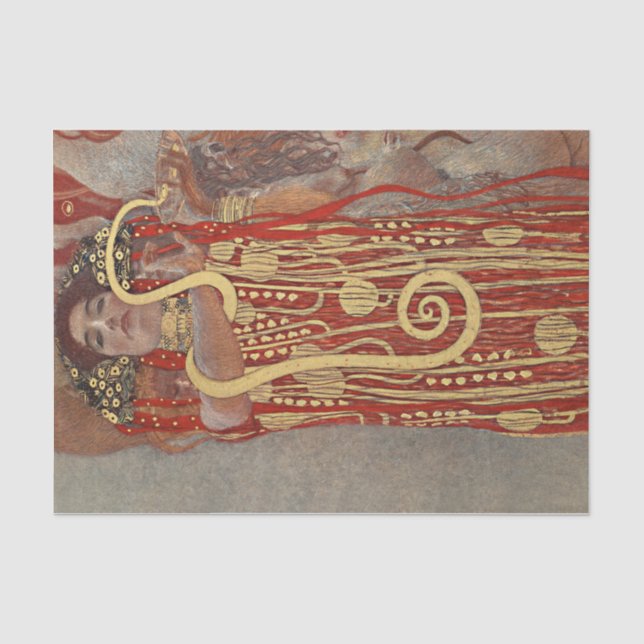 Hygieia von Gustav Klimt Seidenpapier (Vorderseite)