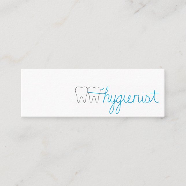 Hygienische Mini-Visitenkarte Mini Visitenkarte (Vorderseite)