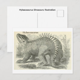 Hylaeosaurus Dinosaurier Illustration Postkarte