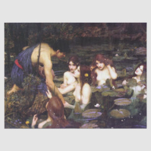 Hylas und die Nymphen von J W Waterhouse Decoupage Seidenpapier