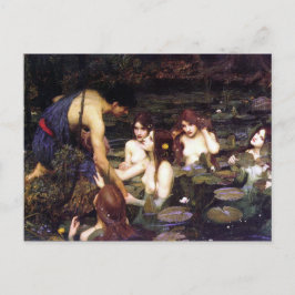 Hylas und die Nymphen von John William Waterhouse Postkarte