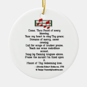 Hymn Ornament Come Thou Fount