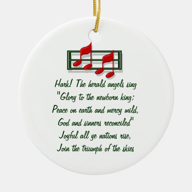 Hymn Ornament "Hark the Herald Angels Sing" (Vorne)