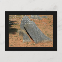 Hymn von Fannie Crosby Er versteckt mein Soul Postkarte