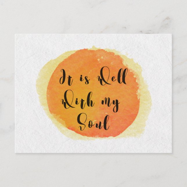 Hymne Postkarte - gut mit meinem Soul (Vorderseite)
