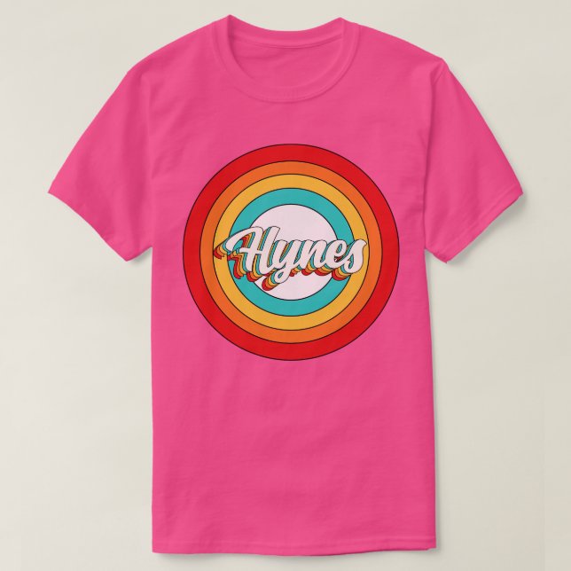 Hynes Name Shirt Vintag Hynes Circle (Design vorne)