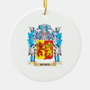 Hynes Wappen - Familienwappen Keramik Ornament