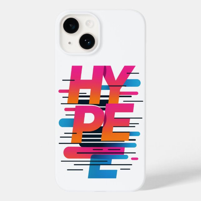 HYPE-MODUS - Retro-Vapour-Rush Case-Mate iPhone 14 Hülle (Rückseite)