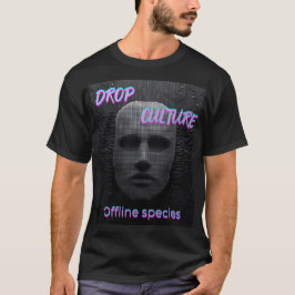 Hype Streetwear Unisex Schwarzes T-Shirt Drop Mask