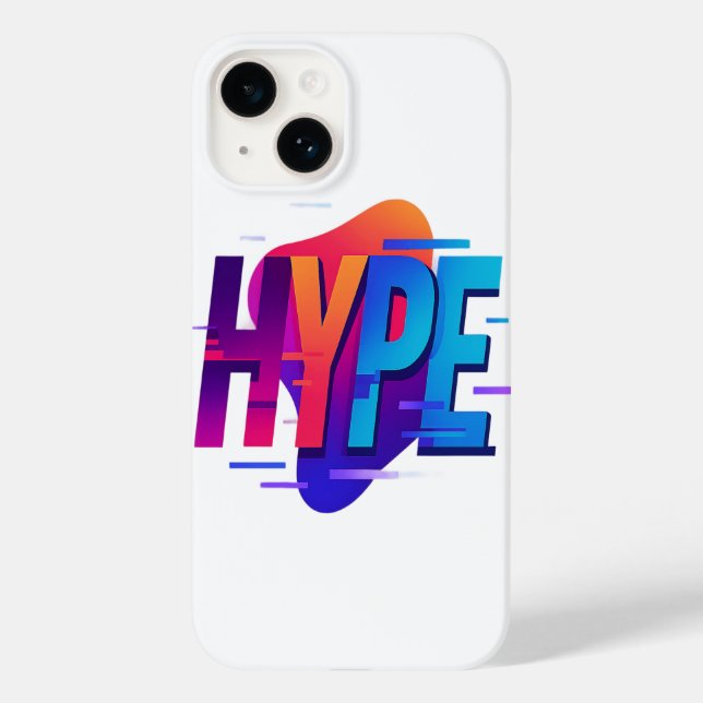 HYPE WAVE - Elektrospektrum Case-Mate iPhone 14 Hülle (Rückseite)