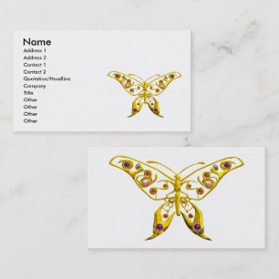 HYPER BUTTERFLY JEWEL ,FARBSCHUHE GEMSTONS Weiß Visitenkarte