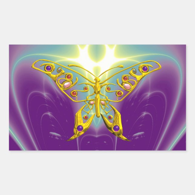 HYPER BUTTERFLY RECHTECKIGER AUFKLEBER (Vorderseite)