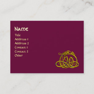 HYPER DRAGON, lila Visitenkarte