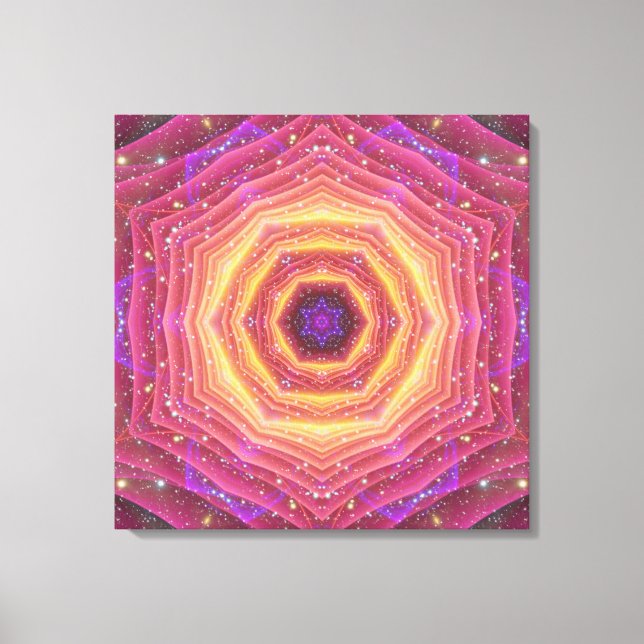 Hyper Gate Mandala Leinwanddruck (Vorderseite)