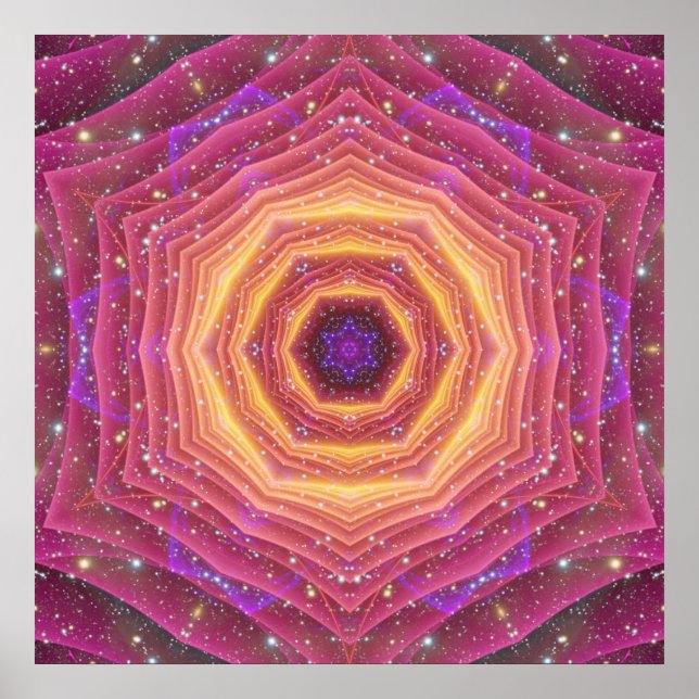 Hyper Gate Mandala Poster (Vorne)