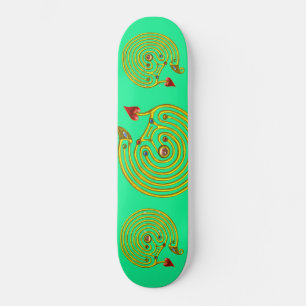 HYPER LABYRINTH, grün Skateboard