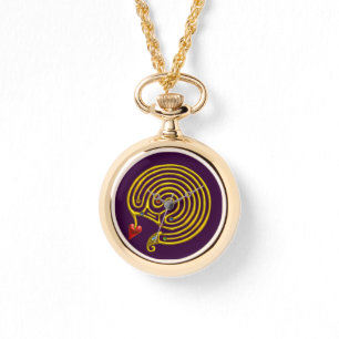 HYPER LABYRINTH, Lila Armbanduhr