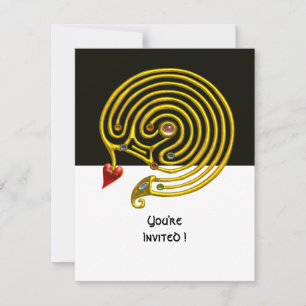 HYPER LABYRINTH uAwg, schwarzweiß Einladung