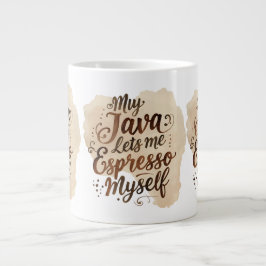 Hyper-Specific Coffee Pun Mug Jumbo-Tasse