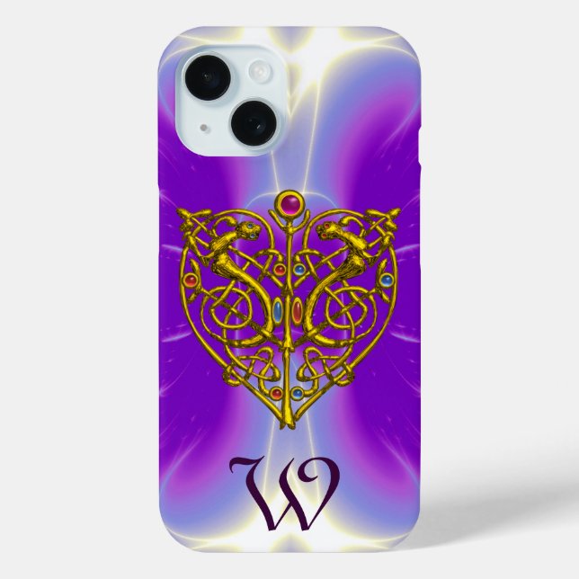 HYPER VALENTINE GOLD CELTIC HERZ MONOGRAMM Lila title_seo2 (Rückseite)