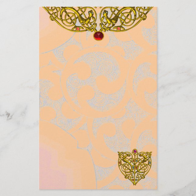 HYPER VALENTINE, rosa Briefpapier (Vorderseite)